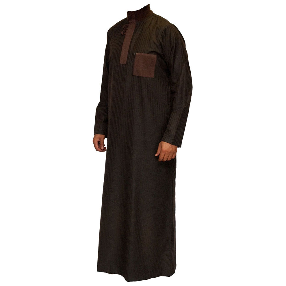 Brown Double Loopy Muslim Jubba Thobe
