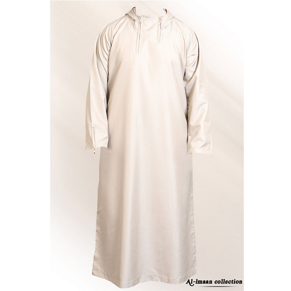 Hooded Zipped Jubba Thobe