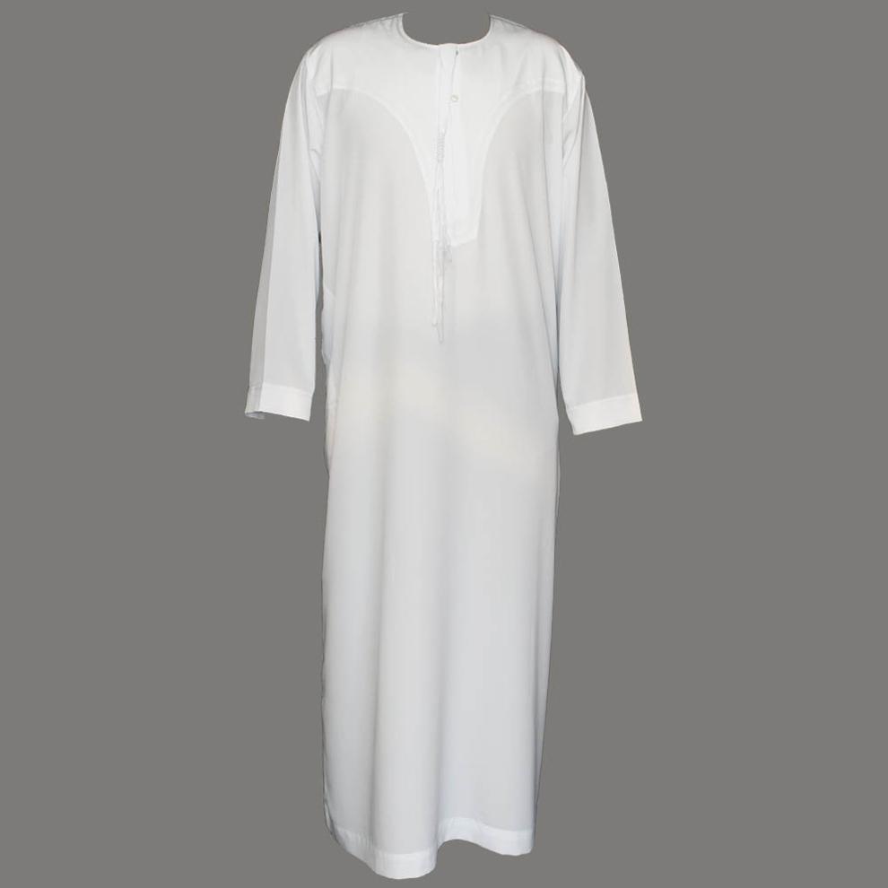Omani White Ikaaf Jubba Thobe